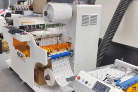 Станок для высечки этикеток RK2-330 на выставке "Print China"